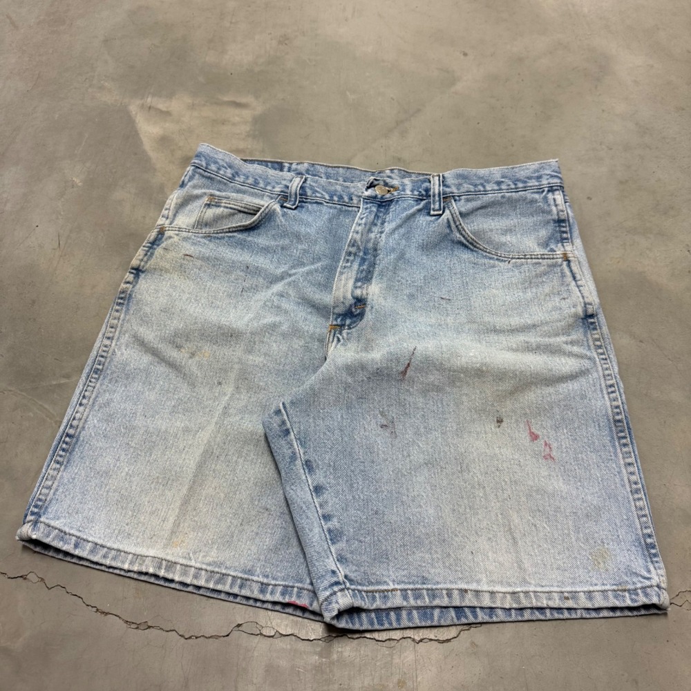 Vintage 90‎ Wrangler Baggy Light Wash Jean Shorts